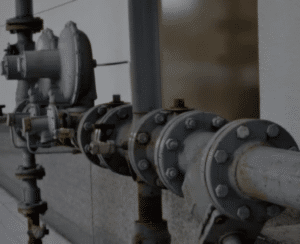 Industrial sewage pipes and valves